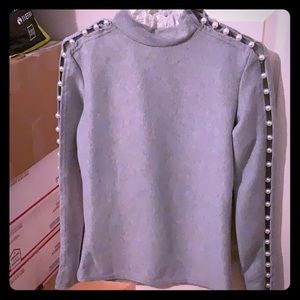 Sweater with pearl detail